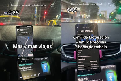 El joven mostró cómo es su jornada laboral y cuánto gana (Captura video)