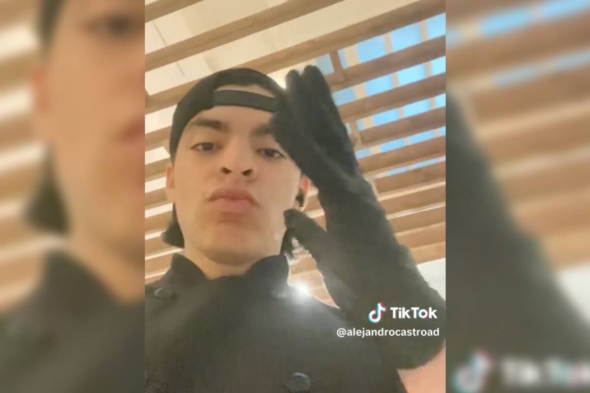 El joven mostró cómo es un día de trabajo lavando platos en Canadá