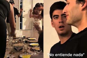 El joven no pudo evitar expresar su reacción (Foto: Captura TikTok/@salomearangom1)