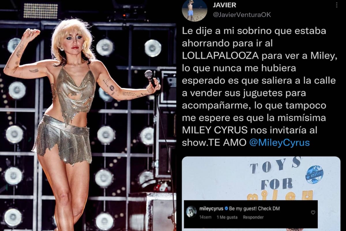 El joven recibió la invitación de Miley