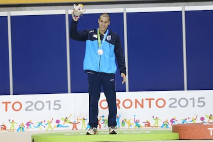 El joven Santiago Grassi, en el podio panamericano
