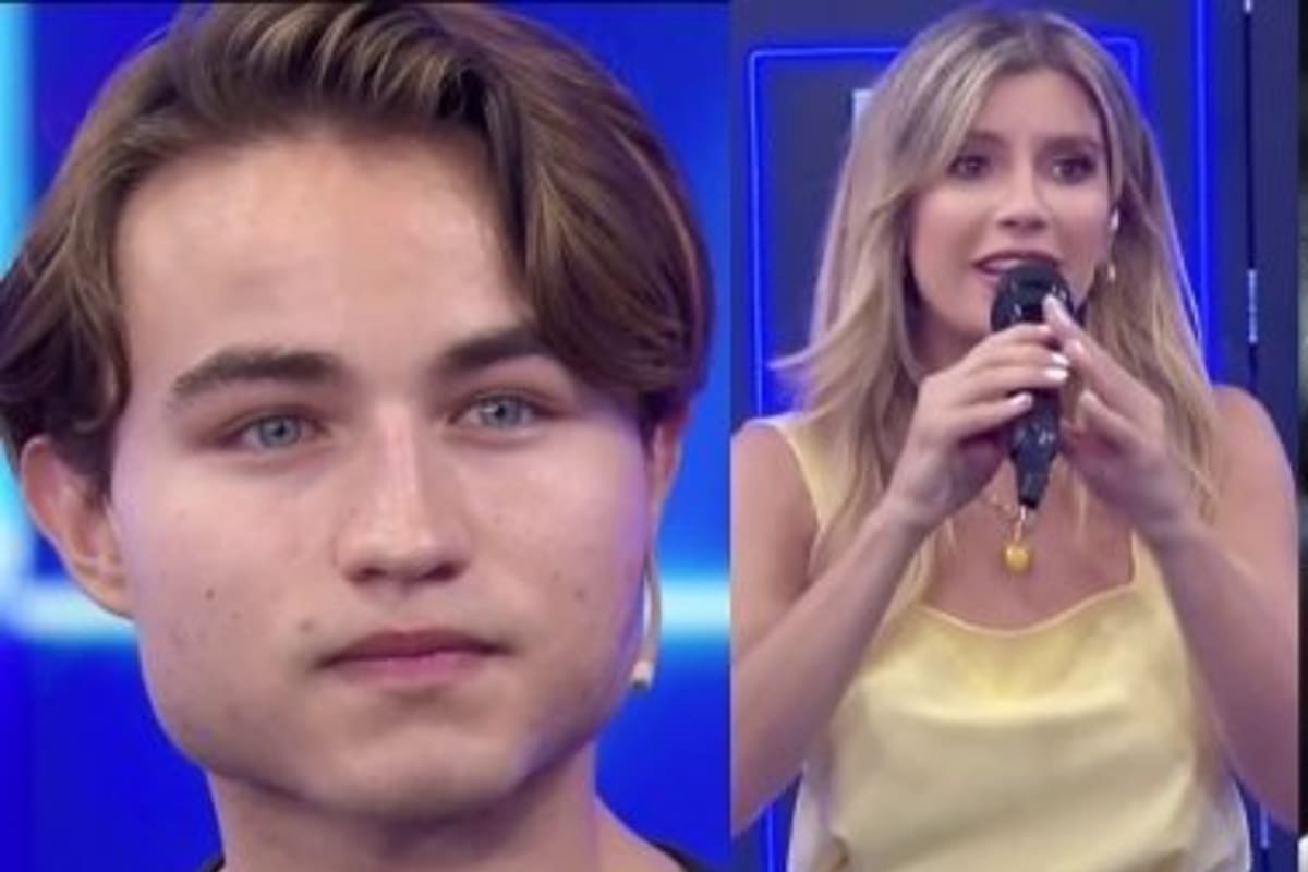 El joven sorprendió a la conductora Laurita Fernández. Fuente: eltrece