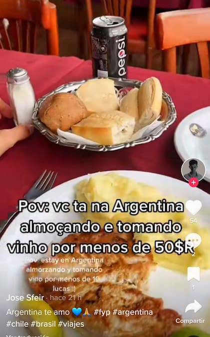 El joven visitó diversos lugares del país, en especial una serie de restaurantes