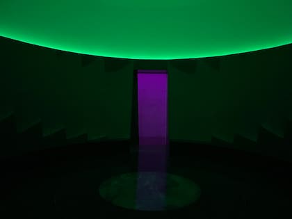 El juego de luces desde el interior.