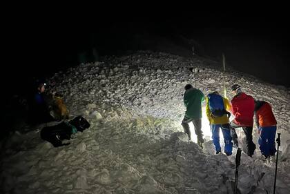 El jueves hubo un operativo para rescatar a uno de los esquiadores