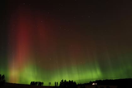 El jueves se pudo ver una aurora boreal en Idaho.(AP Photo/Ted S. Warren)
