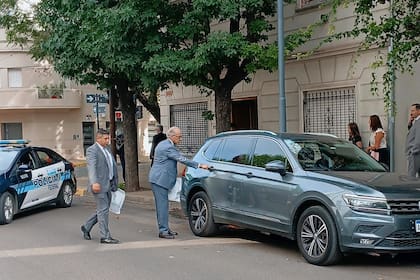 El juez Carlos Rosenkrantz, con custodia policial en Junín