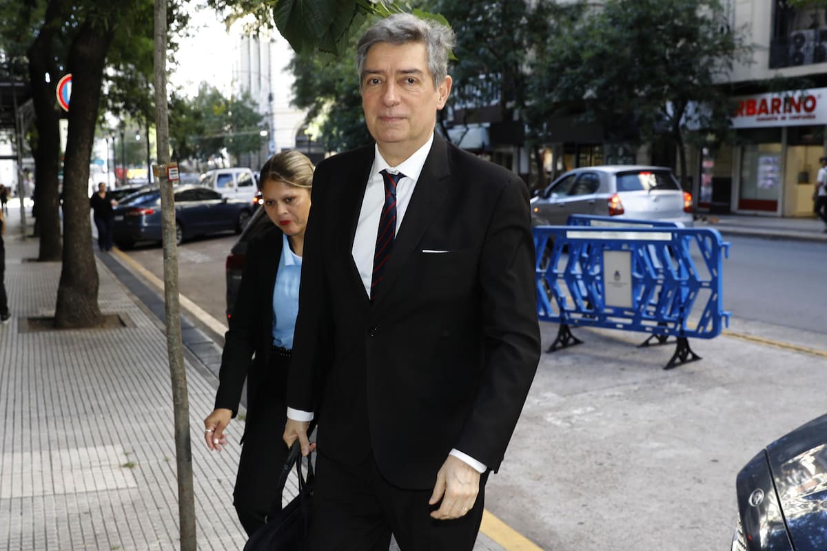 El juez de la Corte Horacio Rosatti ingresa al palacio de justicia