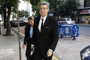 El juez de la Corte Horacio Rosatti ingresa al palacio de justicia