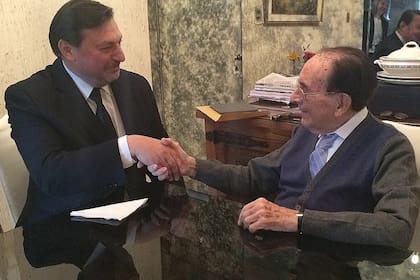 Alfredo Popritkin, quien fue titular de Contadores Forenses, junto al fallecido juez Fayt