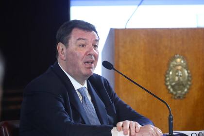 El juez Lijo durante su presentación en el Senado