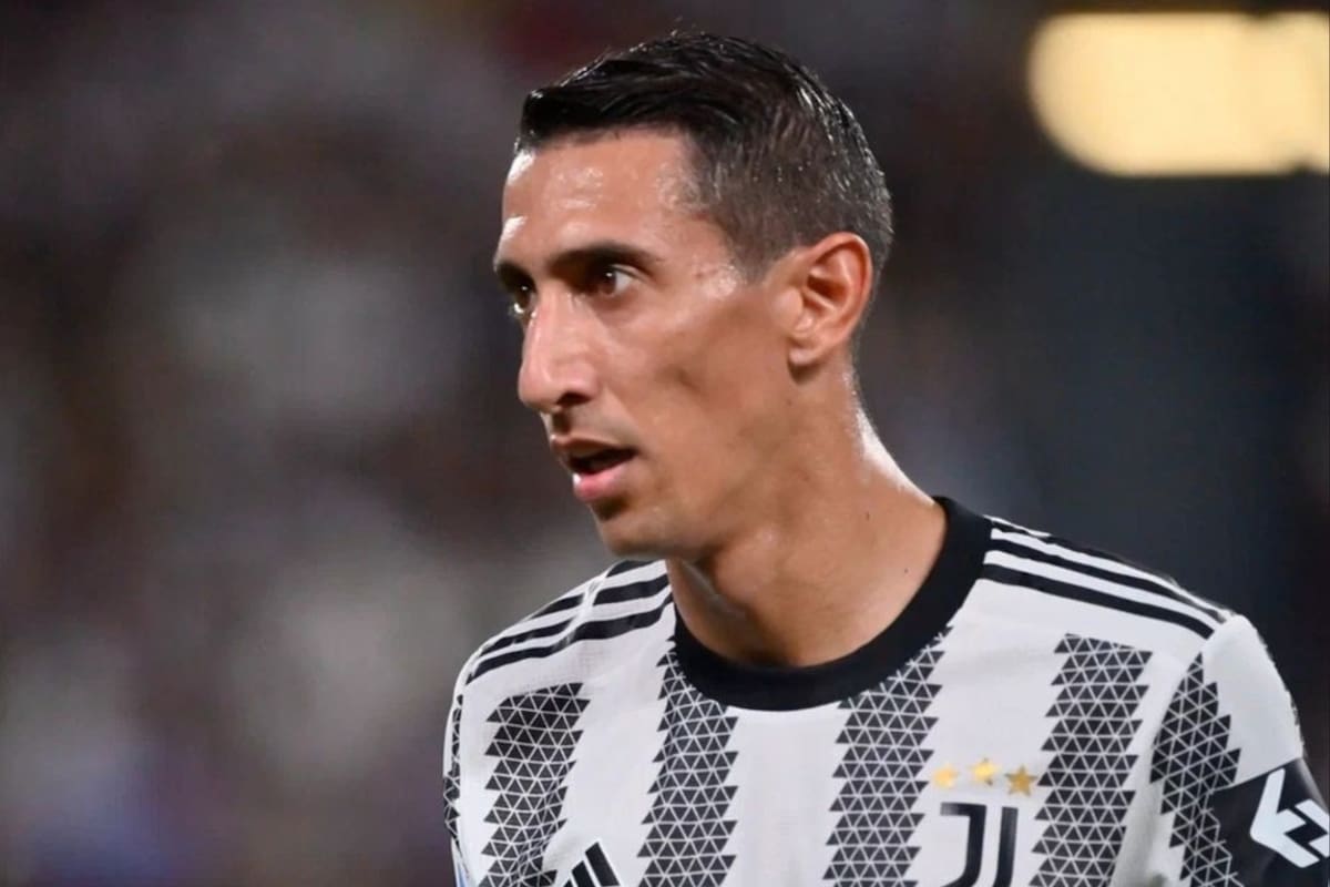 El jugador de la Juventus y campeón del mundo con la selección argentina, Ángel Di María.