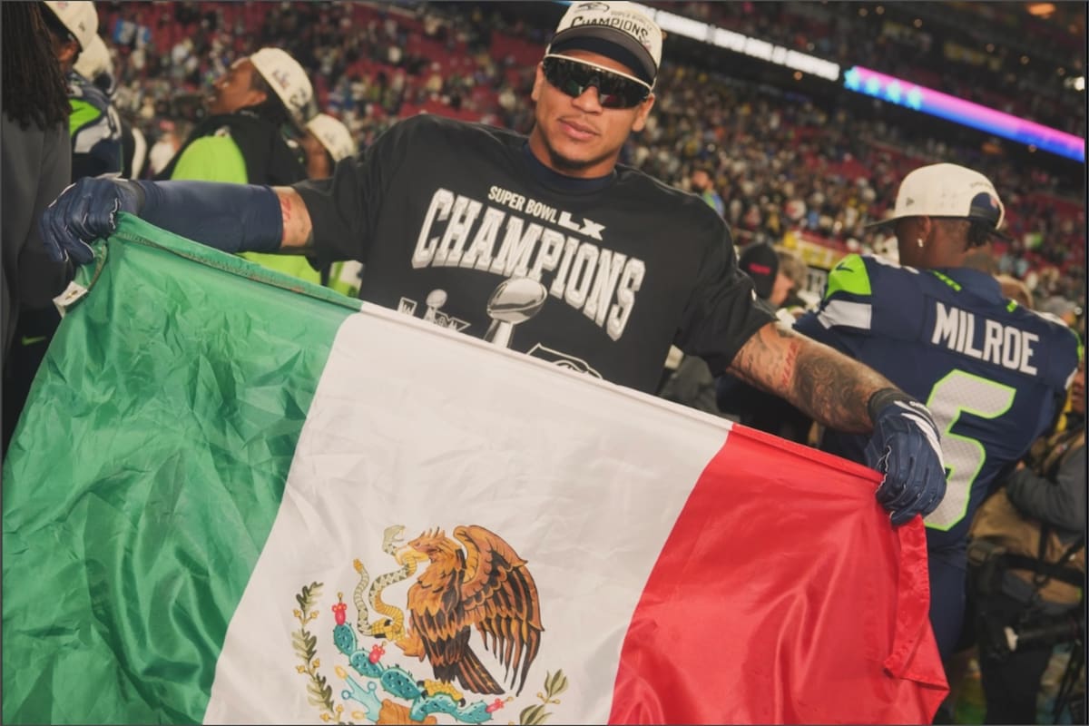 El jugador fue seleccionado por los Seattle Seahawks en 2025 y se consagró campeón en el Super Bowl LX