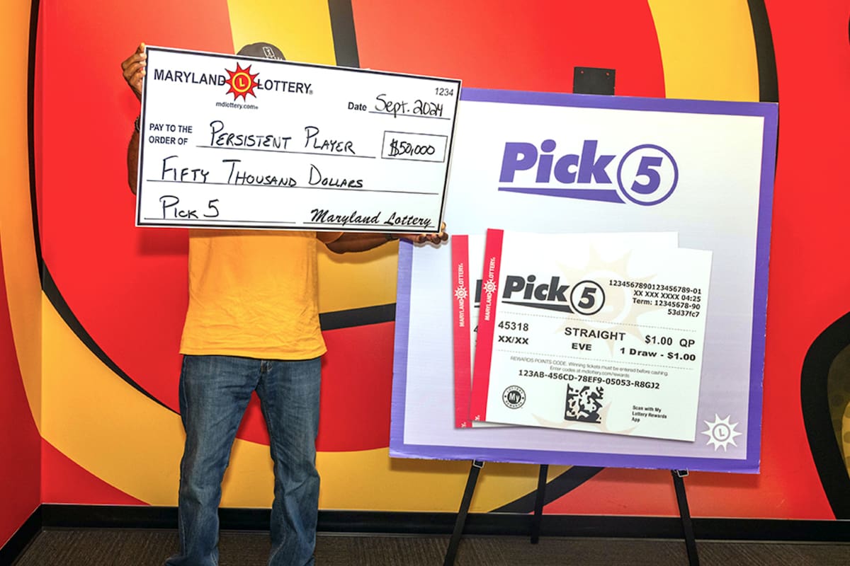 El "jugador persistente" que prefiere mantener su anonimato cambió su estrategia y ganó al Pick 5 (Maryland Lottery)