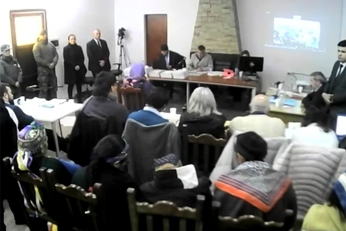 El juicio se realizó en el escuadrón 34 de Gendarmería