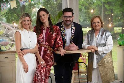 El jurado y la conductora de Bake Off Argentina (Foto: PRENSA TELEFE)