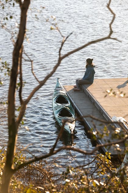El kayak es ideal para celebrar la calma del río.