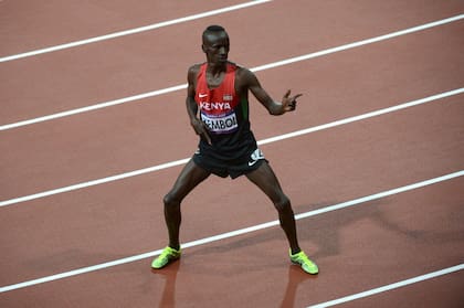 El keniata Ezekiel Kemboi, especialista en 3000 con obstáculos