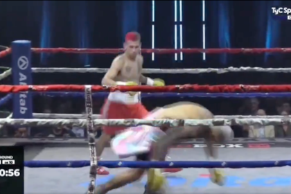 El KO de Baltazar Noria a Yoel Peralta: la mejor definición del año en el boxeo argentino.