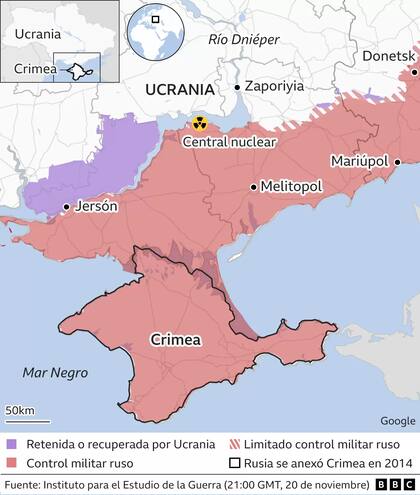 El Kremlin advierte del “riesgo” de que Ucrania ataque Crimea
