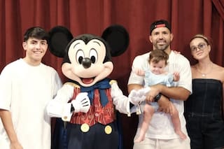 Las espectaculares vacaciones familiares del Kun Agüero en Disney