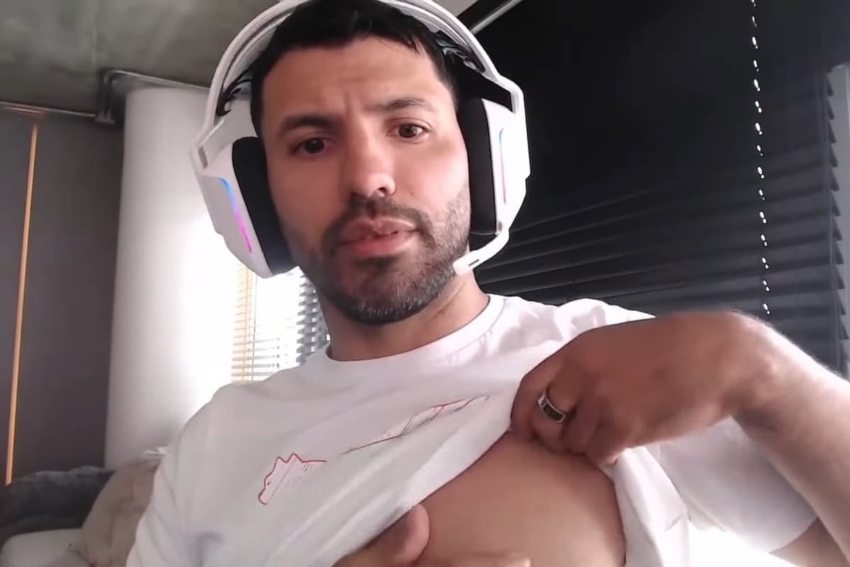 El Kun Agüero reveló que le pusieron un chip por su arritmia (Foto: Captura de video)