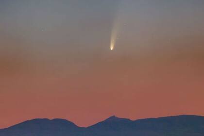 El la foto del cometa fue difundida como la Imagen Astronómica del Día. Fuente: NASA