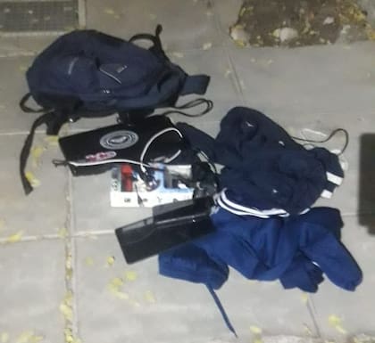 El ladrón había tomado una mochila con un celular y una notebook
