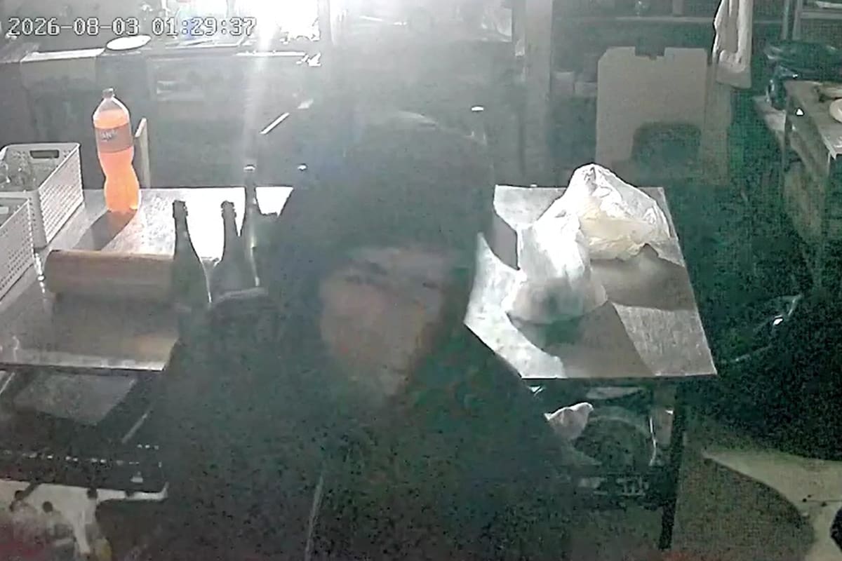 El ladrón que ingresó al salón de fiestas en City Bell