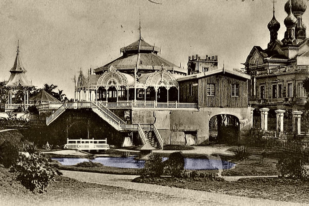 El lago de Parque Lezama era tan lindo que se utilizaba como postal para enviar por correo a distintas partes del mundo