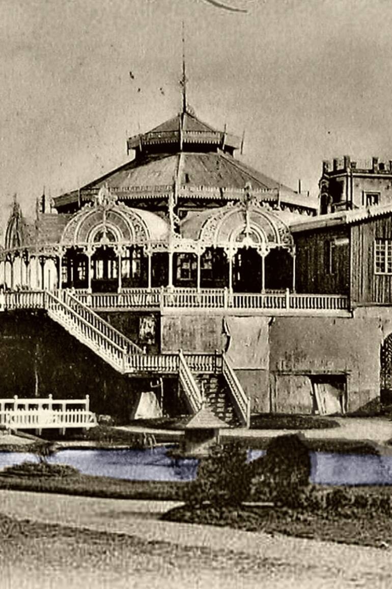 El lago de Parque Lezama era tan lindo que se utilizaba como postal para enviar por correo a distintas partes del mundo