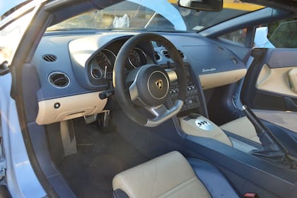 El Lamborghini de patente paraguaya secuestrado en Chaco