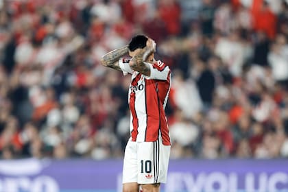 El lamento de Correa, el mejor jugador de River