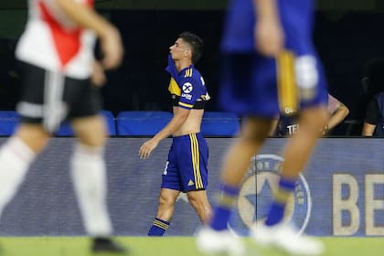 El lamento de Jorman Campuzano de Boca Juniors, tras la expulsión.