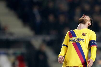 El lamento de Messi en el partido ante Slavia Praga por una ocasión perdida; tienen mucho por hablar