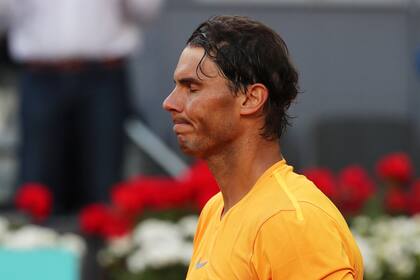 El lamento de Rafael Nadal, que fue superado por Dominic Thiem en los cuartos de final de Madrid