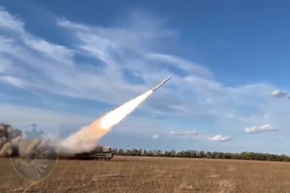 El lanzamiento de un misil ucraniano