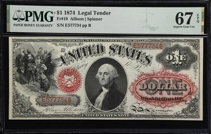 El Legal Tender Note es el billete de US$1 más valioso en el mercado actual