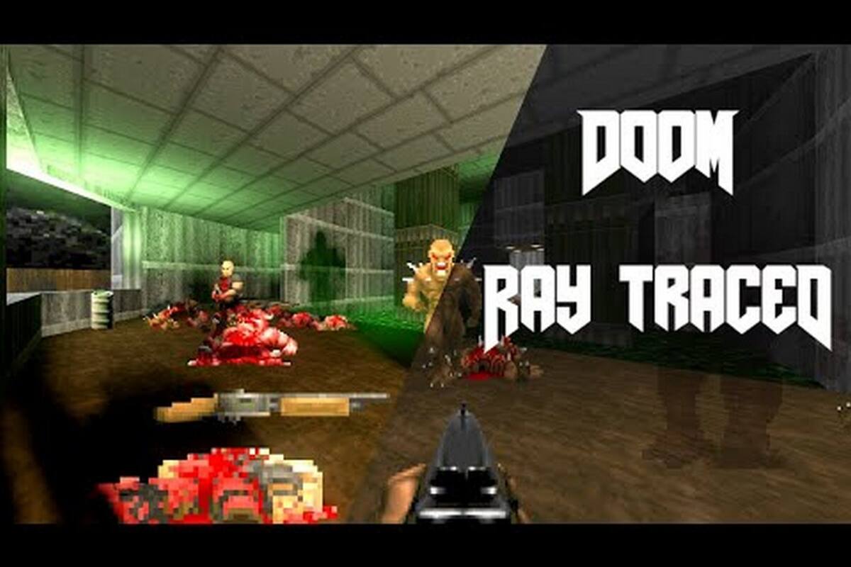 El legendario Doom recibió una adaptación no oficial que aprovecha al máximo las ventajas de ray tracing, la técnica que ofrece mejoras en el manejo de luces y sombras