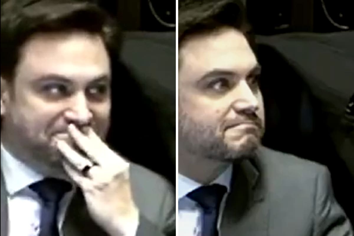 El legislador porteño Ramiro Marra luego de que la presidenta del bloque de La Libertad Avanza (LLA), María del Pilar Ramírez, pidió una cuestión de privilegio para impugnar su nombramiento como nuevo líder del espacio