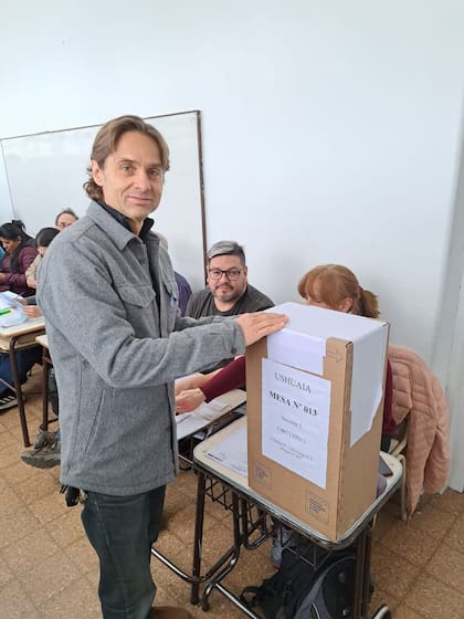 El legislador radical, Federico Sciurano, quien va por la reelección de una banca, en la lista del gobernador Melella.