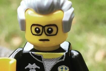 El lego inspirado en Bielsa, un artículo que se vende en las tiendas de la ciudad