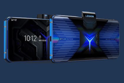 El Lenovo Legion Phone Duel está diseñado para ser usado en orientación horizontal; la cámara retráctil queda en la parte superior