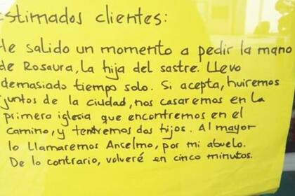 El letrero en una librería desató furor en redes sociales