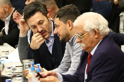 El libertario Luis Petri en el trabajo de comisiones, este martes en Diputados