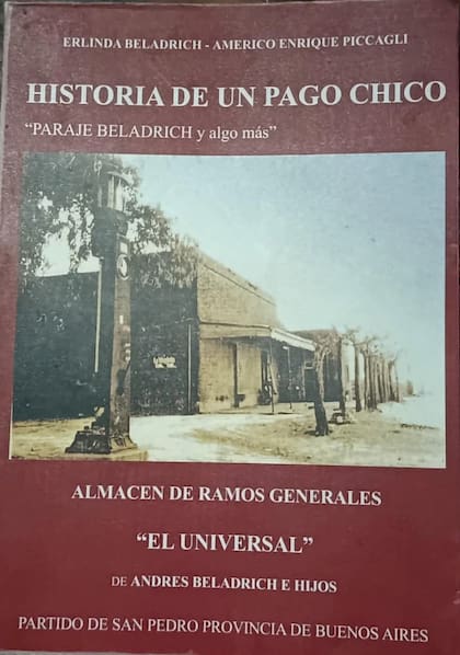 El libro que contiene la historia del paraje