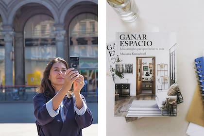 Una selfie en Milán, en una de sus tantas visitas a ferias (como las anuales de Messe Frankfurt), donde se nutre, informa e inspira. Al lado, el libro que escribió sobre un tema que, a la mayoría que los que estamos leyendo esta nota, nos obsesiona.