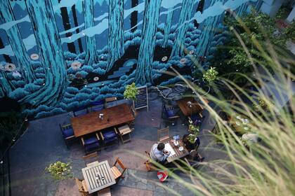 El Liceo tiene un patio interno al aire libre