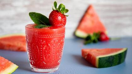 El licuado de sandía es una fuente de antioxidantes