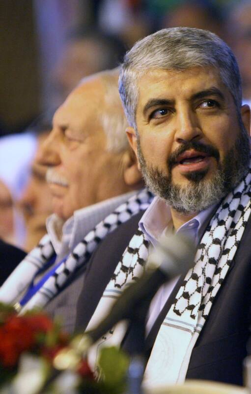 El líder de Hamás durante la apertura del National Palestinian Meeting en Damasco, Siria, enero de 2008 (Photo by Salah Malkawi/Getty Images)